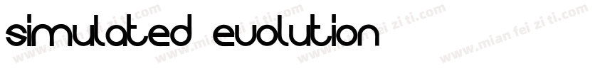 simulated evolution字体转换